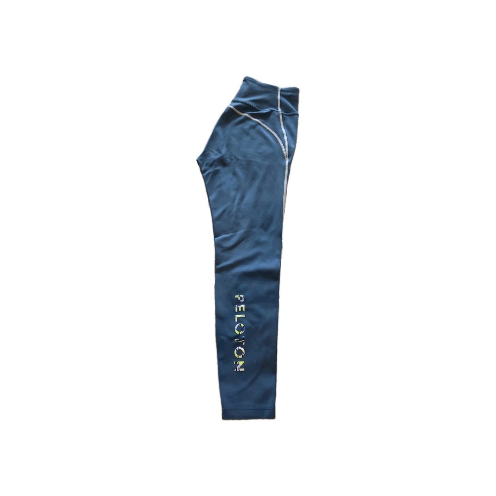 Peloton Women's Leggings Size L Blue High Rise Compression Workout Yoga Athletic